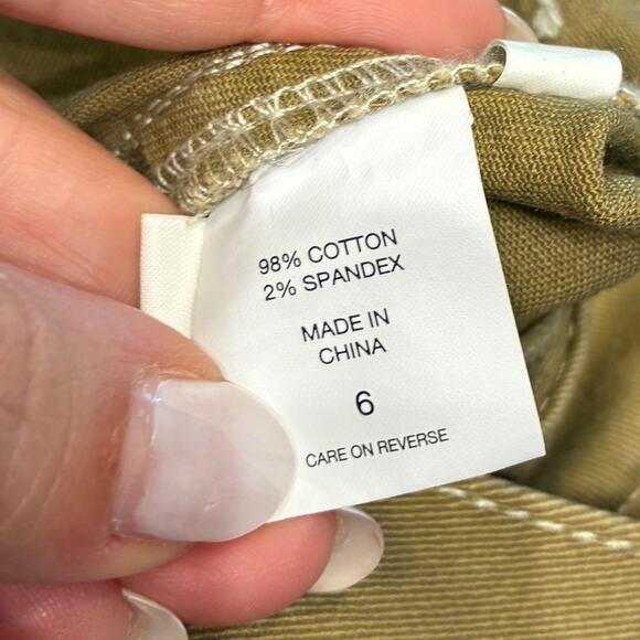 Happy X Nature Olive Green Twill Jumpsuit Sz 6 - Picture 8 of 12